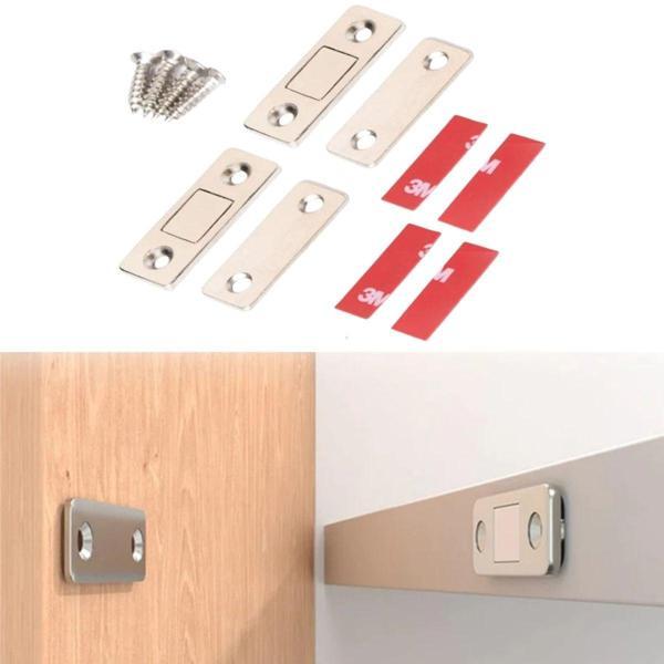 2 Çift Çok Amaçlı Kapı Kapak Dolap Çekmece Mobilya Durdurucu Kapatıcı Mıknatıslar (4401) - Image 1