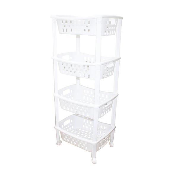 4 KATLI SEPET DÜZENLEYİCİ - RAF ÜNİTESİ TEKERLEKLİ 400X295X960MM (4401) - Image 1