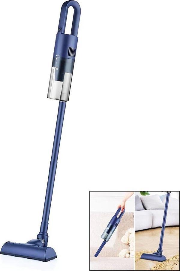 3İN1 ELEKTRİKLİ DİKEY SÜPÜRGE LACİVERT RENK 400W 1.5LT TOZ HAZNELİ SVC-8614 (4401) - Image 1
