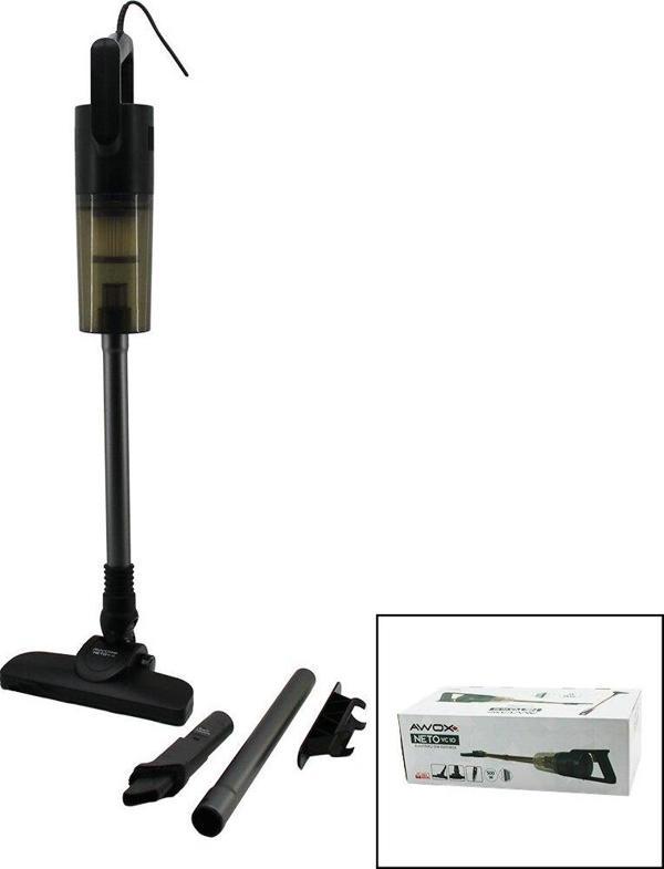 AWOX NETO VC-10 GRİ METAL SAPLI DİK ELEKTRİKLİ SÜPÜRGE 500W 5MT KABLOSAP=75+35=110CMHEPA FİLTRE (4401) - Image 1