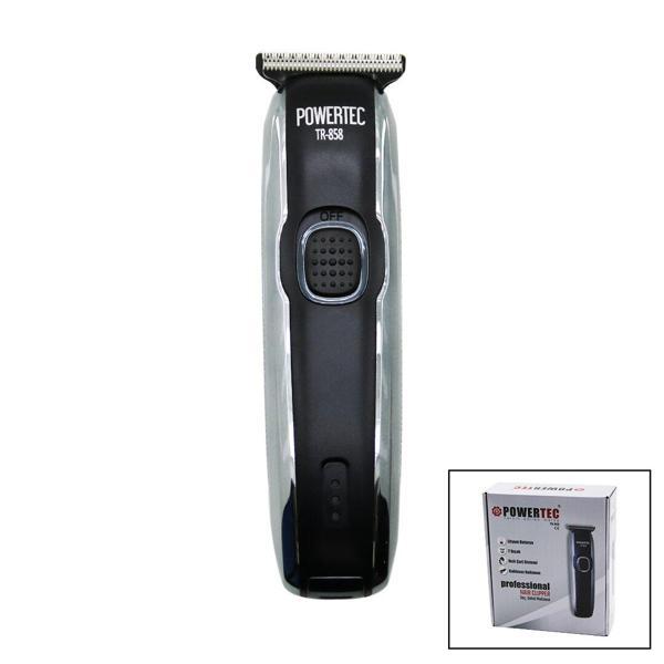 SAÇ SAKAL ENSE ÇİZİM TRAŞ MAKİNESİ  HIZLI USB ŞARJLI - ŞARJ GÖSTERGELİ - T BIÇAK - KROM KAPLAMA GÖVDE TR-858C (4401) - Image 1
