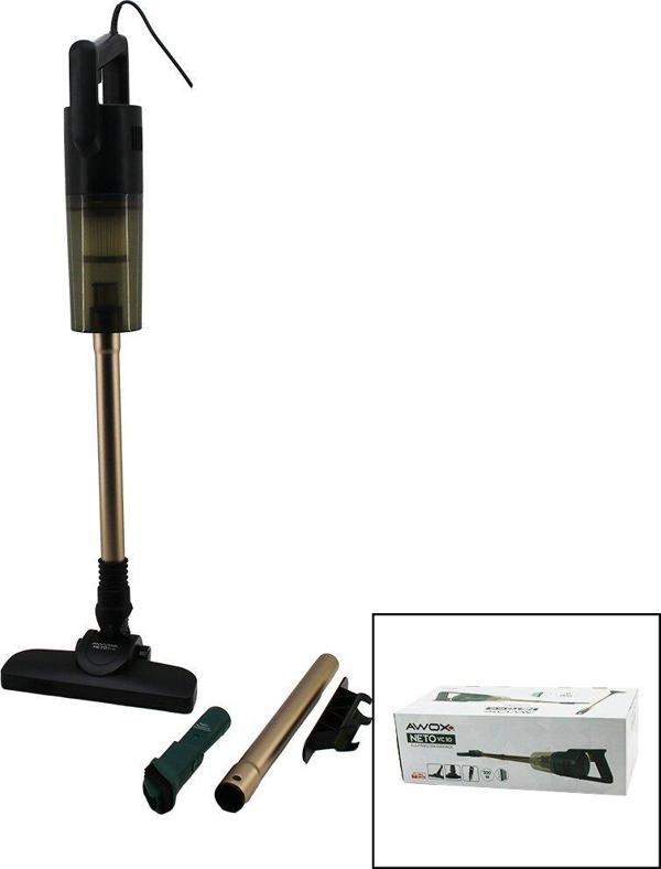 AWOX NETO VC-10 GOLD METAL SAPLI DİK ELEKTRİKLİ SÜPÜRGE 500W 5MT KABLOSAP=75+35=110CMHEPA FİLTRE (4401) - Image 1