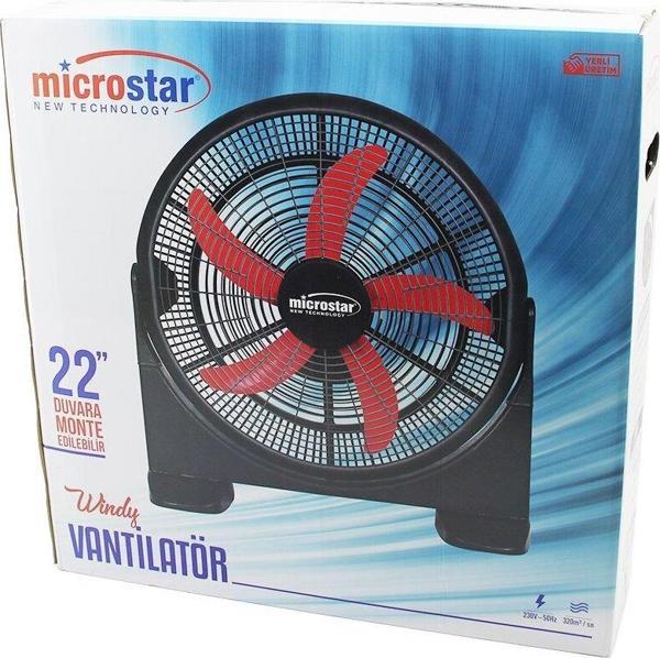 WİNDY 22 İNÇ = 55CM FAN VANTİLATÖR 2İN1=MASA ALTI - DUVARA MONTE 180 DERECE 3-KADEME HIZ 5-PLS.KANAT HC-1045 (4401) - Image 1