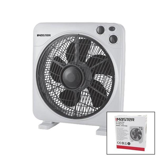 12 İNÇ  KUTU FAN  VANTİLATÖR  3 KADEME HIZ   5 PLASTİK KANAT  40W   60DK.ZAMAN AYARLI  MTR-F620 (4401) - Image 1