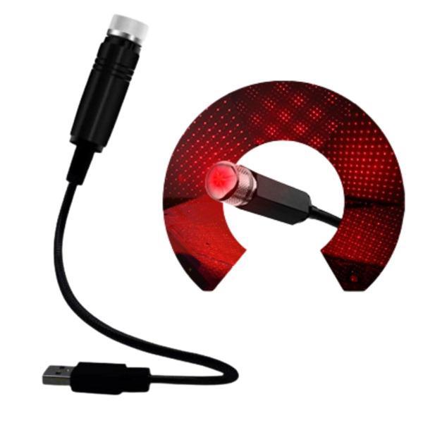 Kırmızı Ayak Altı Tavan Led Araç içi Aydınlatma Oto Araba İç Disko Ayarlanır USB Lamba Işık (4401) - Image 1