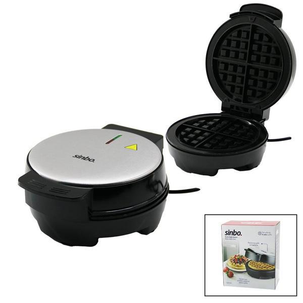 BELÇİKA WAFFLE MAKİNESİ ELEKTRİKLİ 4 WAFFLE - YAPIŞMAZ DÖKÜM PLAKA PASLANMAZ ÇELİK ÜST KAPLAMA SSM-2591 (4401) - Image 1