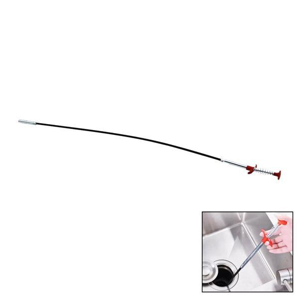 90 CM YAYLI LAVABO - GİDER TEMİZLEME KISKAÇ ÇUBUK (4401) - Image 1