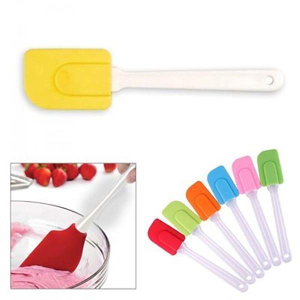 Dekoratif Renkli Silikon Spatula Pratik Sevimli Spatula Kaşık (4401) - Image 1