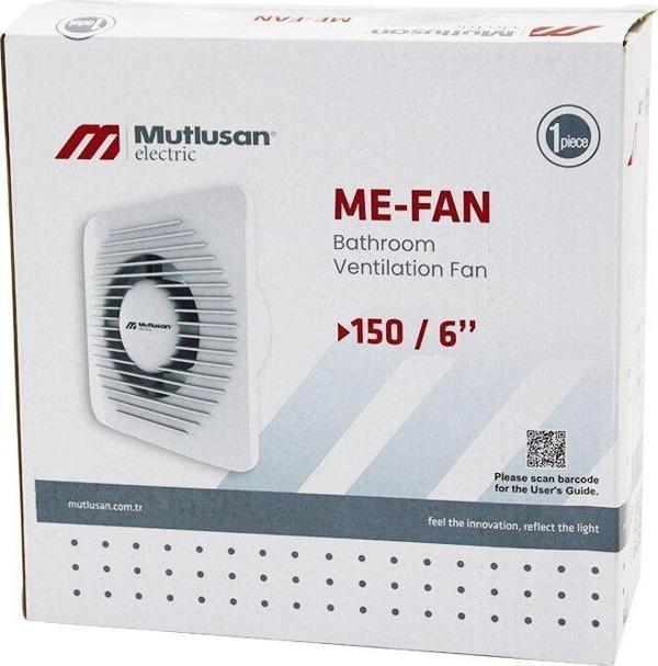 MUTLUSAN-001 211 000 150 00 00 ME-FAN 1506"BANYO TUVALET HAVALANDIRMA ASPİRATÖRÜ 20W 2800RPM 160M3/H (4401) - Image 1