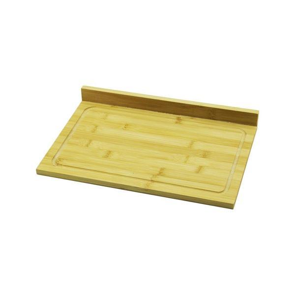 AHŞAP BAMBU KESİM PANOSU KANALLI - TEK KENAR YÜKSELTİ=3CM  24X35CM (4401) - Image 1