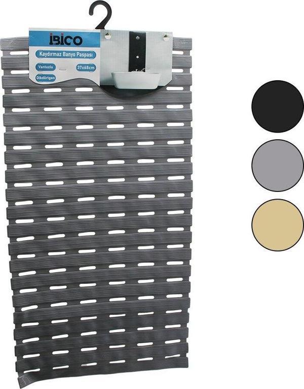 DİKDÖRTGEN-EKO PVC   VANTUZ-RENKLİ  KAYDIRMAZ BANYO - KÜVET PASPAS37X68CM (4401) - Image 1
