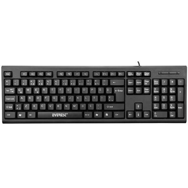 EVEREST KB-871U SİYAH USB STANDART Q KLAVYE (4401) - Image 1
