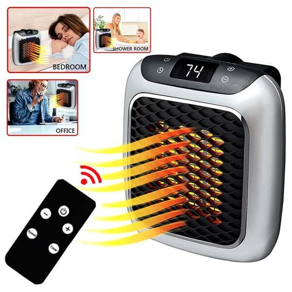 800 WATT PRİZ TİPİ UZAKTAN KUMANDALI TAŞINABİLİR ISITICI (ZAMANLAYICI) (OM-1210) (4401) - Image 1