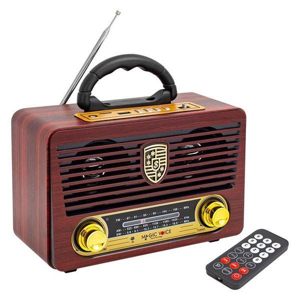 MAGICVOICE MV-115BT USB/SD/FM/BLUETOOTH DESTEKLİ NOSTALJİK RADYO (4401) - Image 1