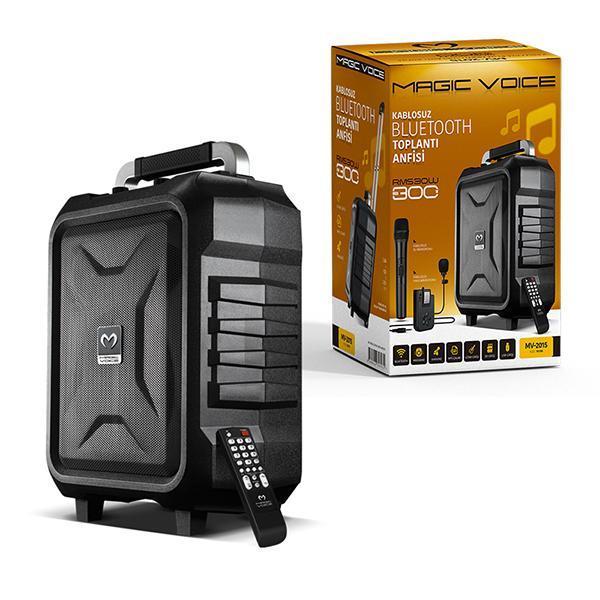 VHF EL+YAKA MİKROFONLU USB*SD*BT/TAŞINABİLİR SEYYAR ANFİ 300W (4401) - Image 1