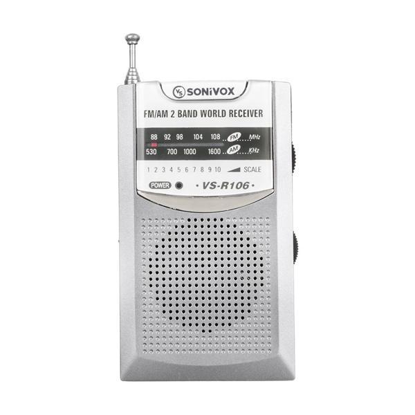 GRİ RENK CEP TİPİ ANALOG FM RADYO VS-R106 (4401) - Image 1