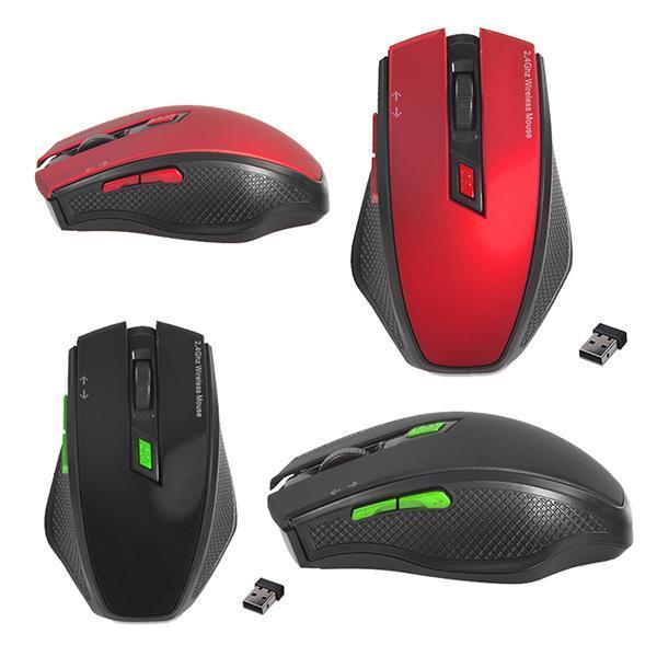 EVEREST SMW-777 USB 2.4GHZ OPTİK KABLOSUZ MOUSE (KIRMIZI*SİYAH) (4401) - Image 1