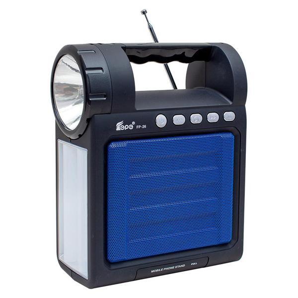 USB/SD/FM/BLUETOOTH DESTEKLİ FENERLİ TAŞINABİLİR HOPARLÖR FP-26 (4401) - Image 1