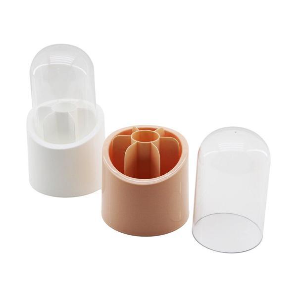 ELİS 7 BÖLMELİ KAPSÜL ORGANİZER PLASTİK HAZNE - KRİSTAL MİKA FANUS KAPAK (4401) - Image 1
