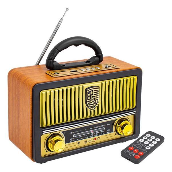 MAGICVOICE MV-112BT USB/SD/FM/BLUETOOTH DESTEKLİ NOSTALJİK RADYO (4401) - Image 1