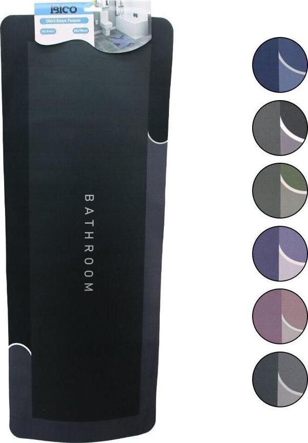 DİKDÖRTGEN - MAT RENKLER   38X98CM   SU EMİCİ - SİHİRLİ  BANYO PASPASI  ELASTİK (4401) - Image 1