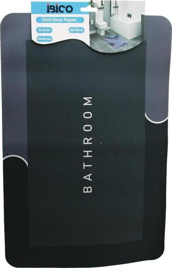 DİKDÖRTGEN   38X58CM   SU EMİCİ - SİHİRLİ  BANYO PASPASI  ELASTİK (4401) - Image 1