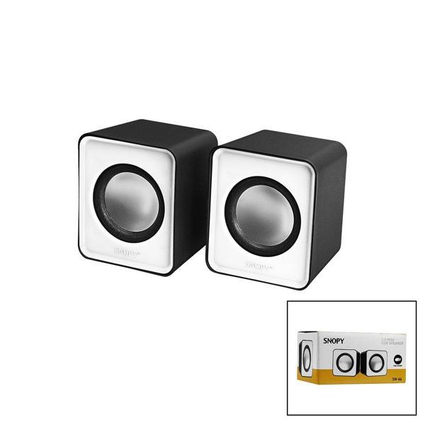 SNOPY SN-66  BEYAZ  USB 2.0 MULTİMEDYA 1+1 HOPARLÖR SPEAKER SET 6W (4401) - Image 1