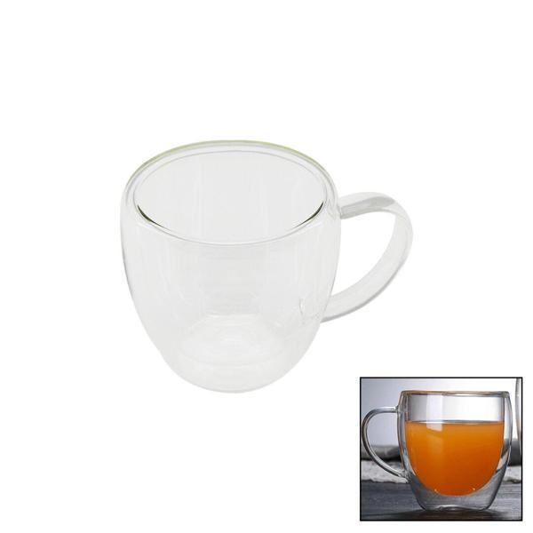 250ML - DAR ÇİFT CİDARLI - SADE TERMİSİL - ISIYA DAYANIKLI CAM BARDAK (4401) - Image 1