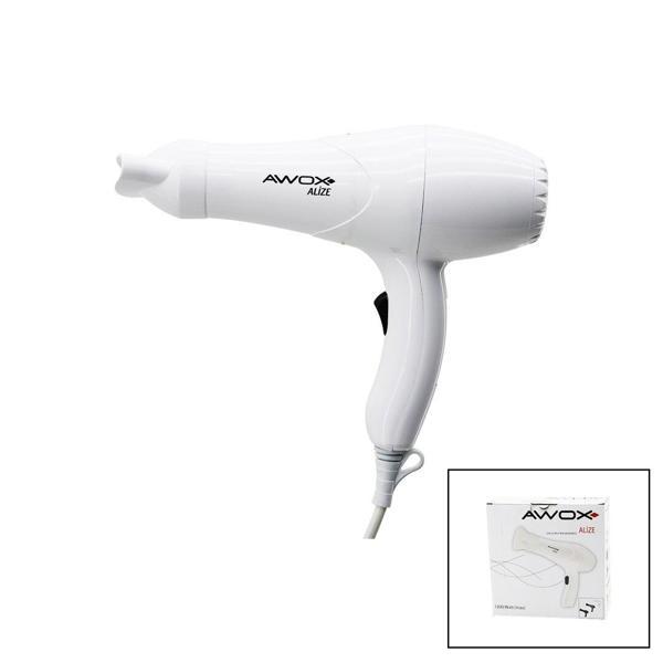 AWOX ALİZE  BEYAZ  SAÇ KURUTMA - FÖN MAKİNESİ  + DAR ŞEKİLLENDİRİCİ BAŞLIK   2 KADEME ISI AYARI   1200W (4401) - Image 1