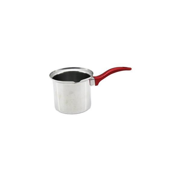 NO-3  ÇELİK CEZVE  KIRMIZI KULP (4401) - Image 1