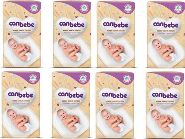Canbebe Bebek Bakım Örtüsü 60x60 cm 10 lu x 8 Adet - Image 1