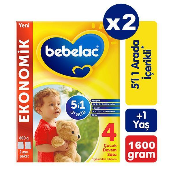 Bebelac 4 Çocuk Devam Sütü 800 gr x 2 Adet - Image 1