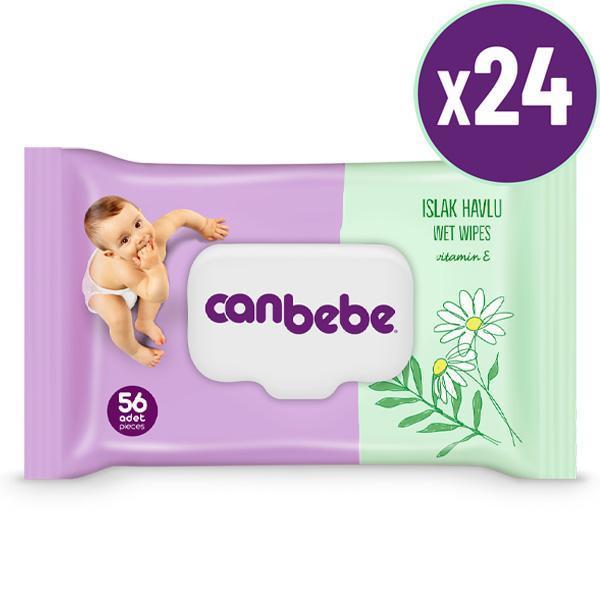 Canbebe Islak Havlu 56 lı x 24 Adet - Image 1