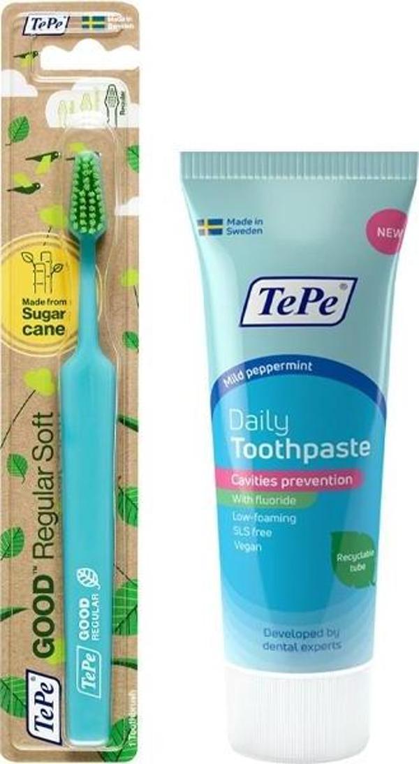 Tepe Günlük Diş Fırçası Good Regular Soft ve Diş Macunu - Image 1