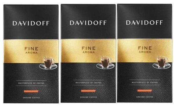 Davidoff Fine Aroma Filtre Kahve 250 gr x 3 Adet - Image 1