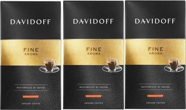 Davidoff Fine Aroma Filtre Kahve 250 gr x 3 Adet - Image 1