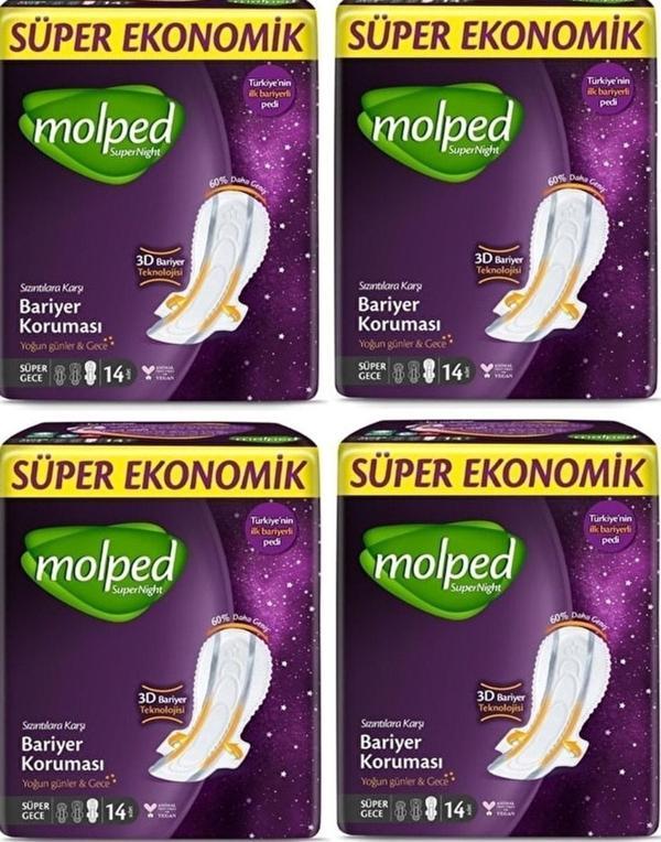 Molped Supernight Süper Ekonomik Süper Gece 14 lü x 4 Adet - Image 1