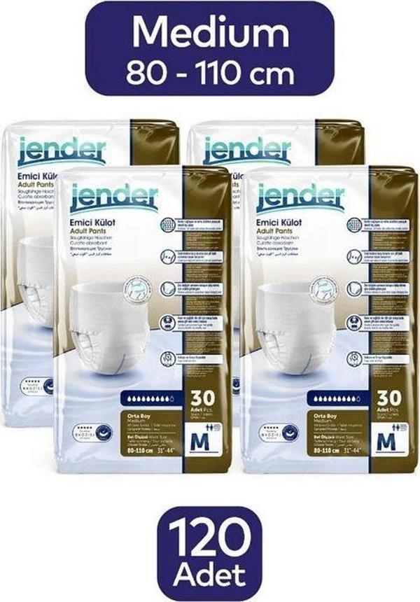 Jender Normal Emici Külot Orta Boy 30 lu x 4 Adet - Image 1
