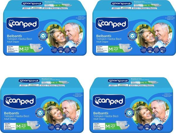 Canped Belbantlı Hasta Bezi Orta Boy Medium 92 Adet - Image 1
