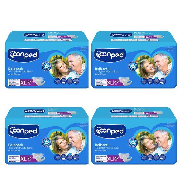 Canped Belbantlı Hasta Bezi Extra Büyük Boy Large 92  Adet - Image 1