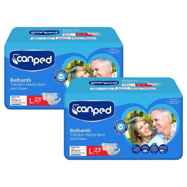 Canped Belbantlı Hasta Bezi Büyük Boy Large 46 Adet - Image 1