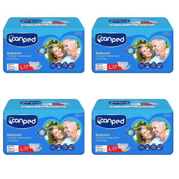 Canped Belbantlı Hasta Bezi Büyük Boy Large 92 Adet - Image 1