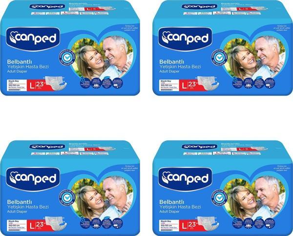 Canped Belbantlı Hasta Bezi Büyük Boy Large 92 Adet - Image 1