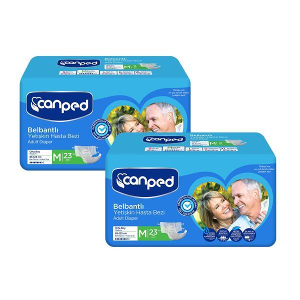 Canped Belbantlı Hasta Bezi Orta Boy Medium 46 Adet - Image 1