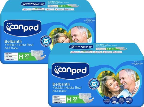 Canped Belbantlı Hasta Bezi Orta Boy Medium 46 Adet - Image 1