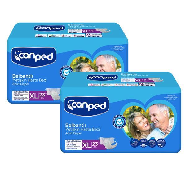 Canped Belbantlı Hasta Bezi Extra Büyük Boy Large 46 Adet - Image 1