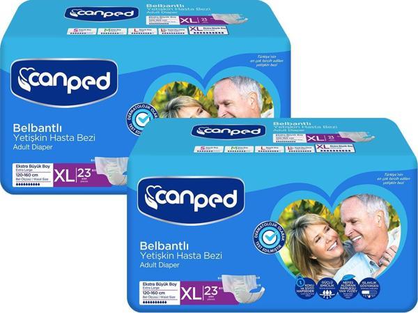 Canped Belbantlı Hasta Bezi Extra Büyük Boy Large 46 Adet - Image 1