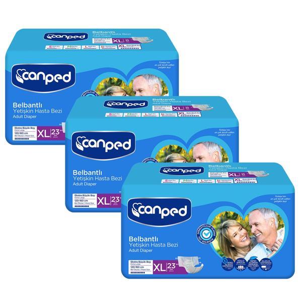 Canped Belbantlı Hasta Bezi Extra Büyük Boy Large 69  Adet - Image 1