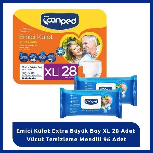Canped XL Hasta Bezi ve Temizlik Mendili Seti - Image 1