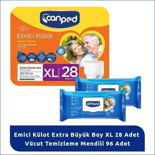 Canped XL Hasta Bezi ve Temizlik Mendili Seti - Image 1